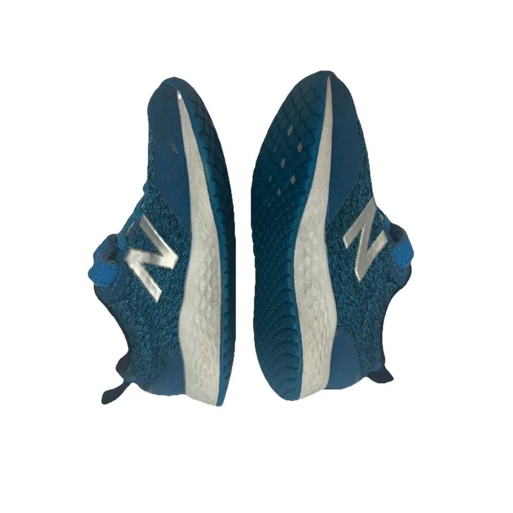 New Balance Fresh Foam Kids Running Shoes Blue Hook Loop Size 7 US 14 CM